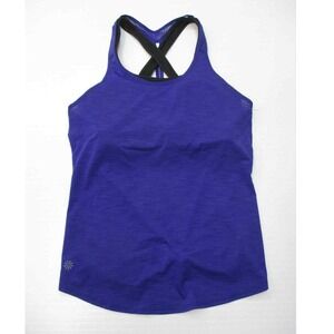 Athleta Workout Tank Top Crisscross Straps Built-In‎ Bra Purple Small